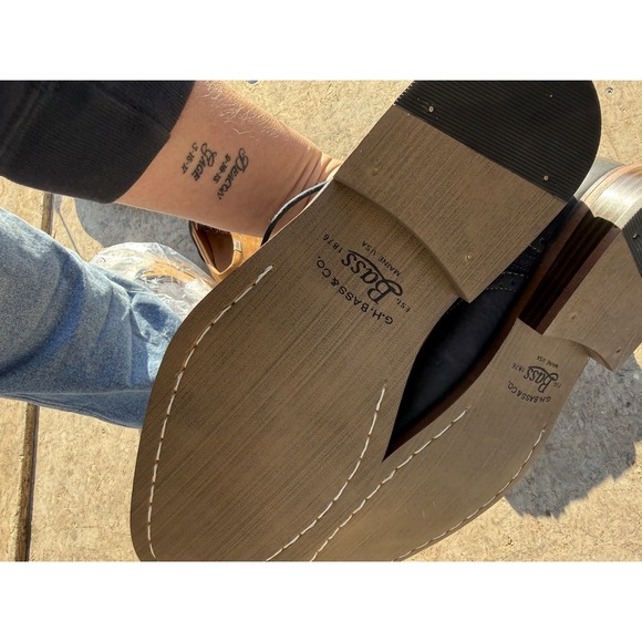 G.H. Bass Rannis 9.5M Brown Cap Toe Leather Oxford Dress Shoes - Picture 7 of 7